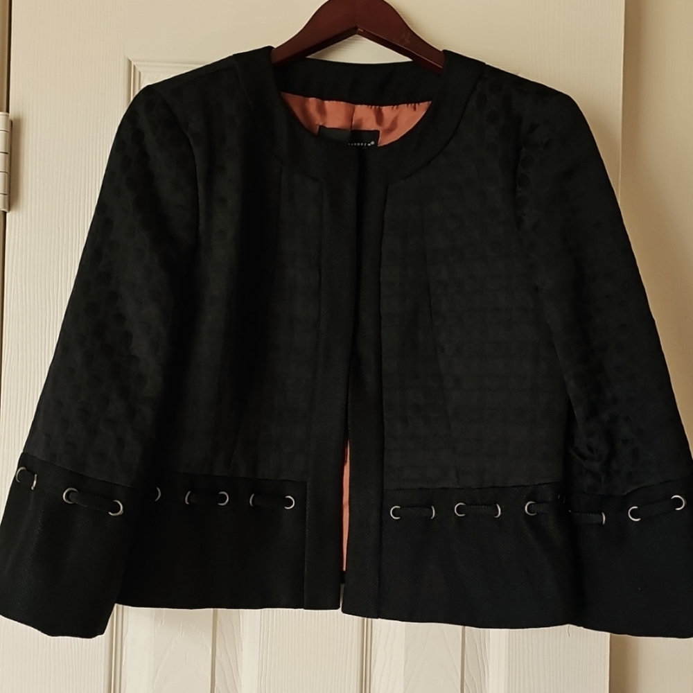 Laudrew Women’s Black Textured Blazer Sz 6